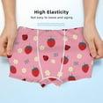thumbnail image 3 of Yiaed Strawberry and Ladybugs Print Boys' Boxer Briefs Cotton Casual Stretch Comfort Boys Boxers - Kids Boxer Briefs Underwear for Boys (6-18)-Small, 3 of 5
