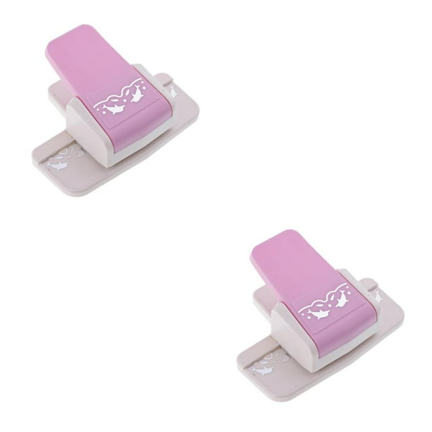 Scienceny Perforadora de bordes Perforadora de relieve Dispositivo de borde de papel para álbumes de recortes delfín 2piezas