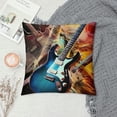 thumbnail image 2 of Nawypu  Magic Electric Guitar Music Rustic Farmhouse Decorative Throw Pillow Cover Square Cushion Case for Home Sofa Couch Decoration, 2 of 5