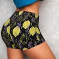 thumbnail image 4 of Xecao Lavender Flowers Print Workout Shorts for Women Soft Smooth Gym Yoga Scrunch Active Tennis Workout Running Shorts, 4 of 9