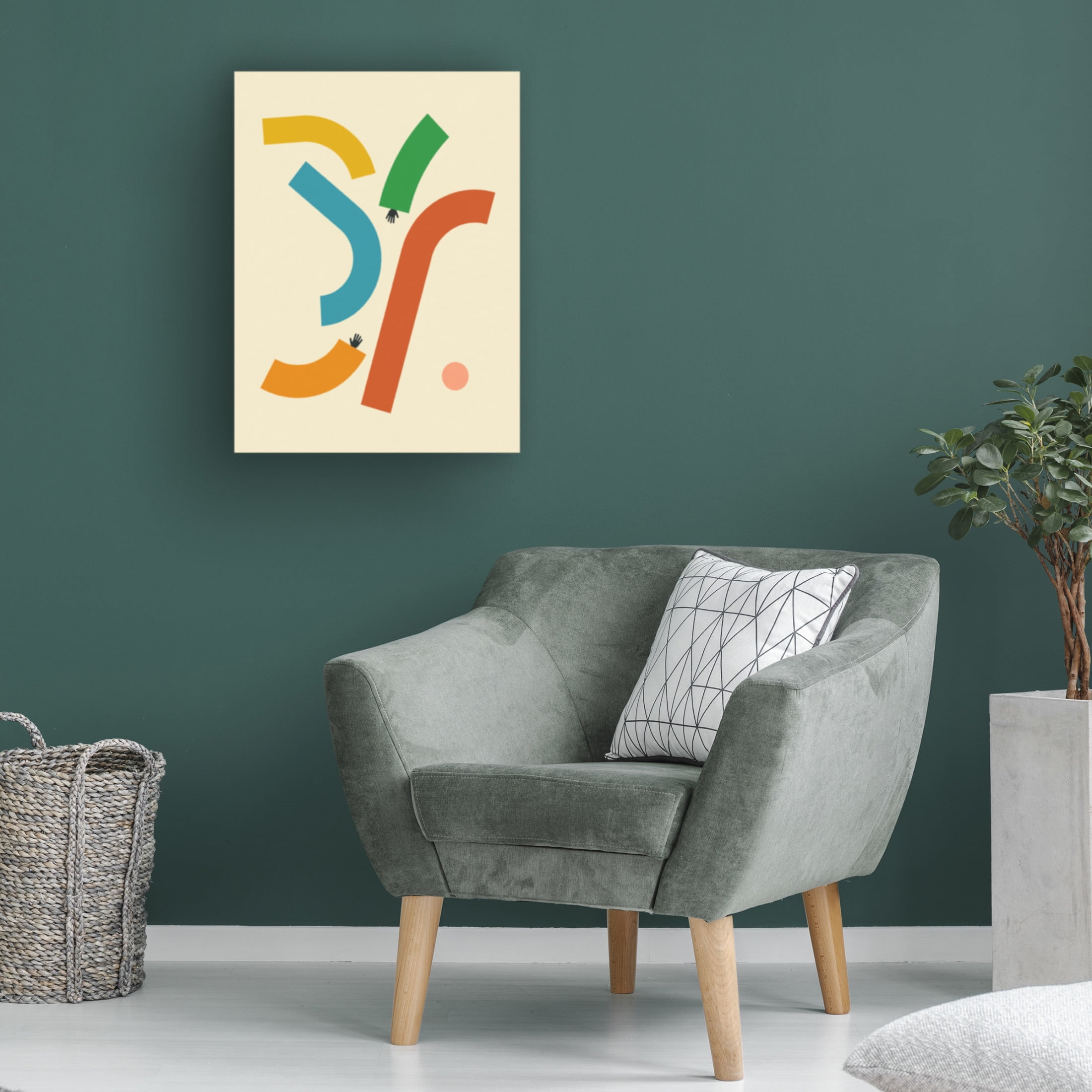 Trademark Fine Art Jazzberry Blue Reach 4 Canvas Wall Art