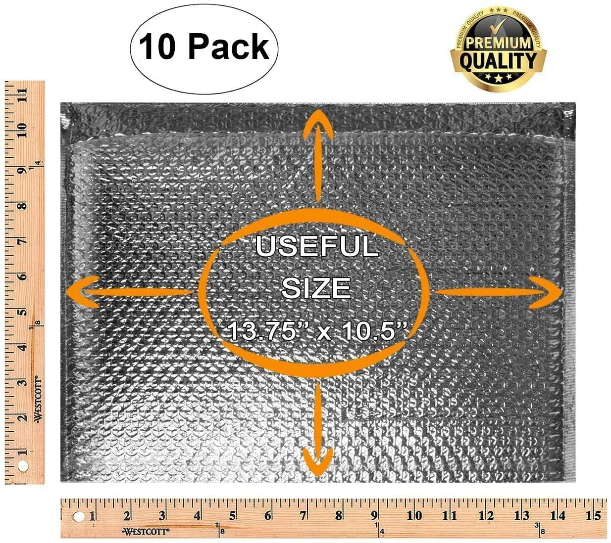 5 25 Pack Cool Shield Thermal Bubble Mailers Envelopes All Sizes/Qty