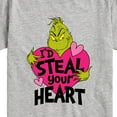 thumbnail image 3 of The Grinch - I'd Steal Your Heart  - Toddler & Youth Short Sleeve Graphic T-Shirt, 3 of 5