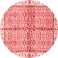 thumbnail image 1 of Ahgly Company Machine Washable Indoor Round Oriental Red Traditional Area Rugs, 6' Round, 1 of 4