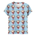 thumbnail image 5 of VKOYWKM American Flag Shirts for Women 4th of July Independence Day Graphic Tees Patriotic Short Sleeve Crew Neck Summer Tops Tshirts, 5 of 7
