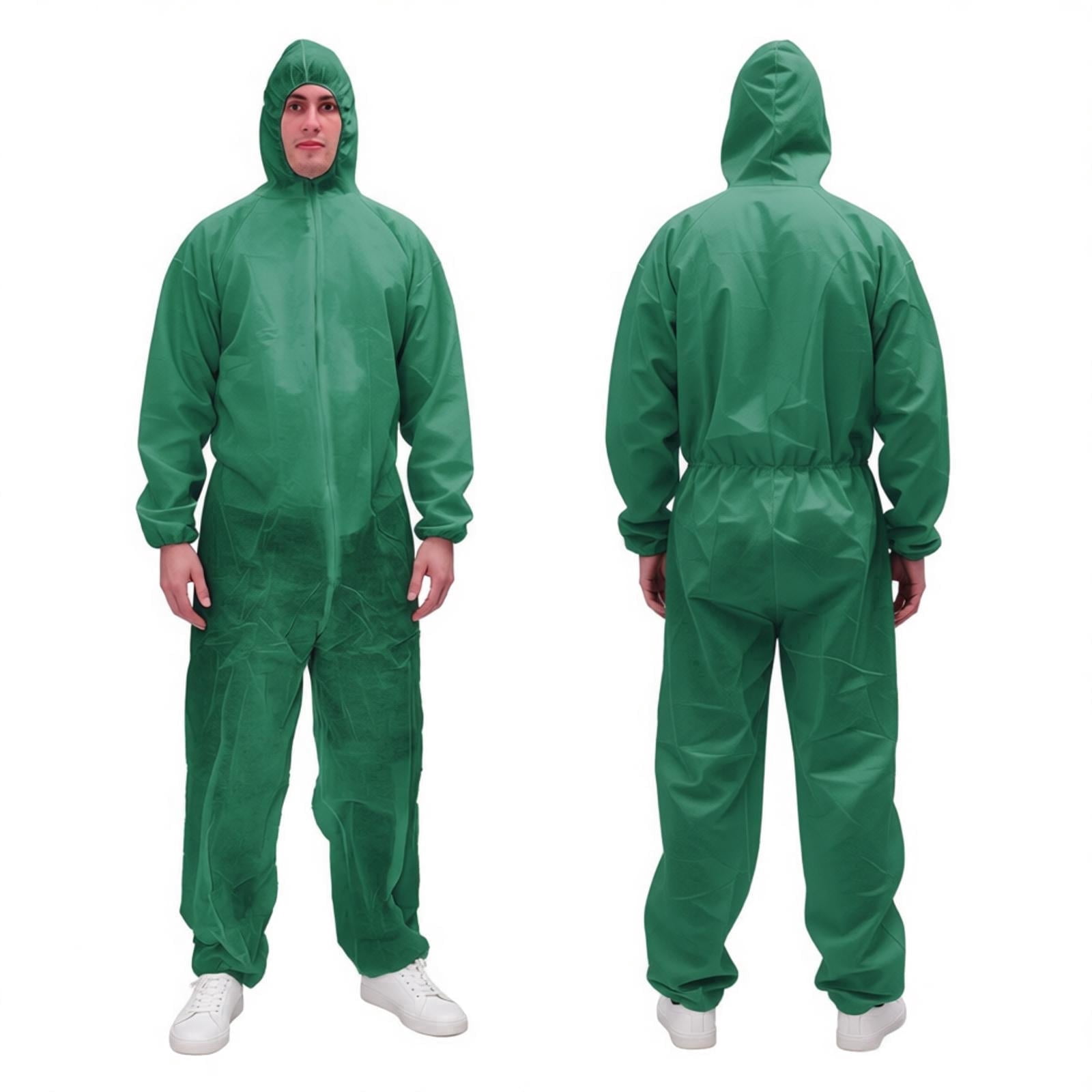 Venom Steel, Heavy-Duty Hooded Coverall, Large to XL, White