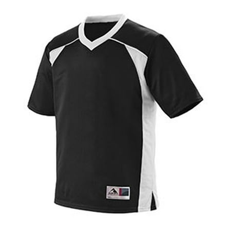 Adult Polyester Jersey - Adult Polyester Mesh V-Neck Short-Sleeve Jersey 260