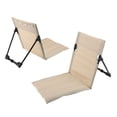 thumbnail image 1 of Silla De Playa Portátil Liviana Con Respaldo, Bolsillo Con Cremallera, Marco De aleación De Aluminio 7075, Para Viajes Al Aire Libre, Conciertos, 1 of 7