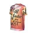 thumbnail image 2 of Balery Not All Who Wander Are Lost Baseball Jersey for Men Casual Button Down Shirts Short Sleeve Active Team Sports Uniform-3X-Large, 2 of 9