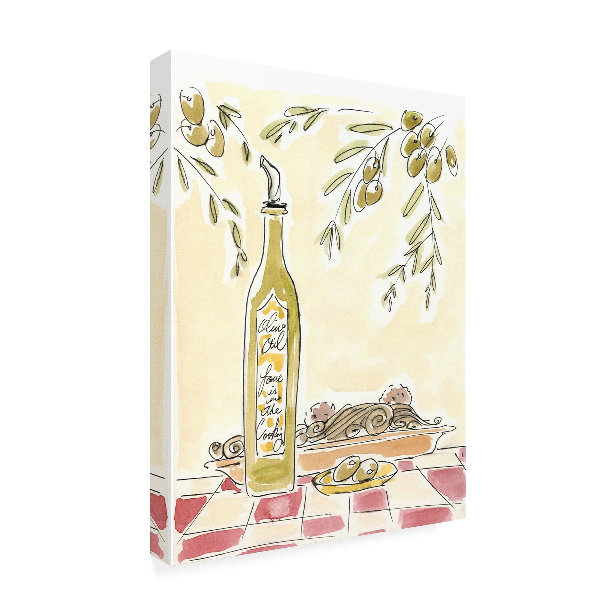 Trademark Fine Art Still Life Canvas Art ' Olio Della Cucina Ii ' by Alan Paul
