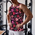 thumbnail image 5 of Daiia Various pink and red Bow knots Printed Men's Quick Dry Fit Muscle Tank Top Slim-Fit Tank Workout Tank Top Lightweight Sports Tank Top-Medium, 5 of 7