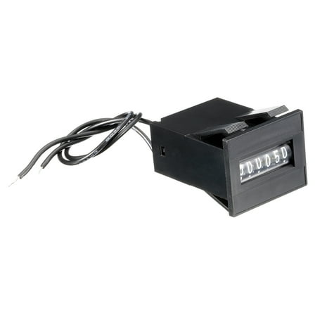 Uxcell Electromagnetic Counter Electronic Pulse Totalizer 0-999999 Range DC7-24V