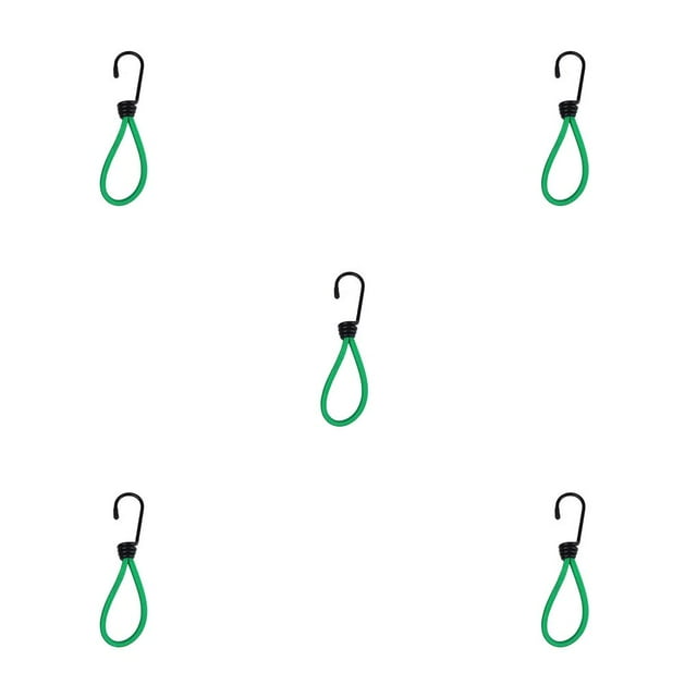 Transemion 2pcs Tente Élastique Corde Corde Extensible Résistant à l'Usure Forte Capacité Portante Vert 5Set