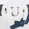 thumbnail image 4 of Pompotops Hiver Femmes Décontracté Manches Longues Hauts Dames Imprimé Chandail en Molleton Blouse Tee Chandail Liquidation, 4 of 4