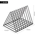 thumbnail image 2 of Record Rack,Magazine Holder,Newspapers HolderLetters Storage,Desktop File Sorter Organizer Triangle Bookshelf Decor Home Office,P, 2 of 5