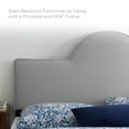 thumbnail image 3 of Platform Bed Frame, Full, Light Grey Gray, Velvet, Bedroom, Modern Contemporary Boutique HB35681, 3 of 10