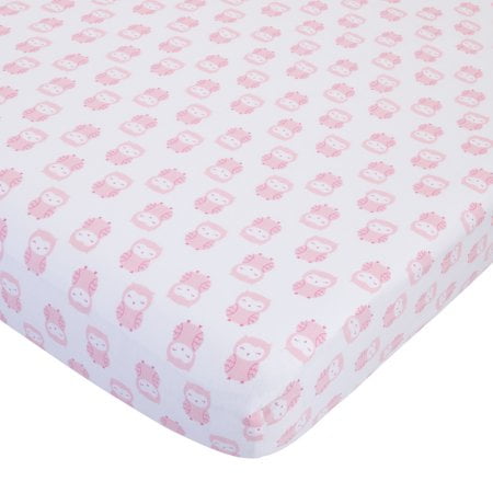 Child Of Mine Princess Crib Sheet Owl Print Bundle Of 2 Walmart Com
