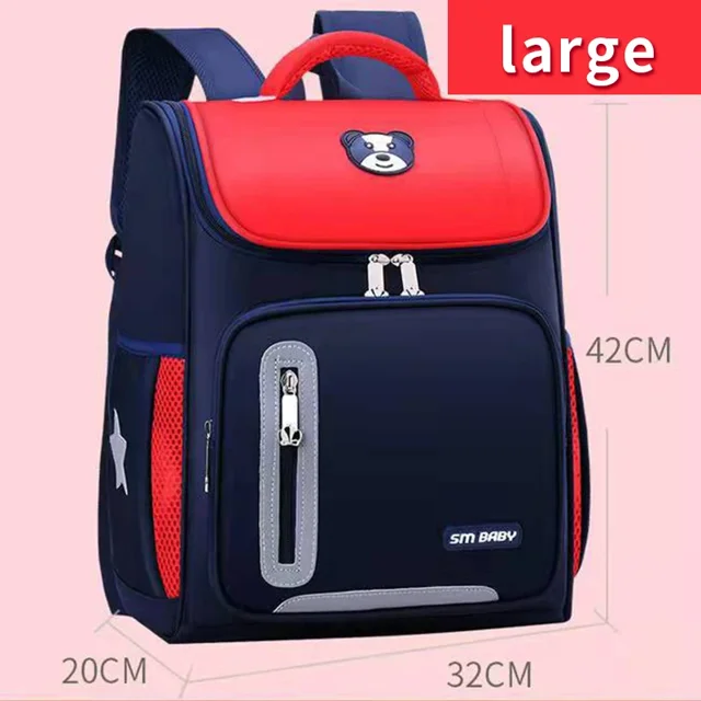 2024 Teenager School Bags Unisex Cute Bear Pattern Satchel For Primary Students 3 Size 5 Colors High Quality Backpack