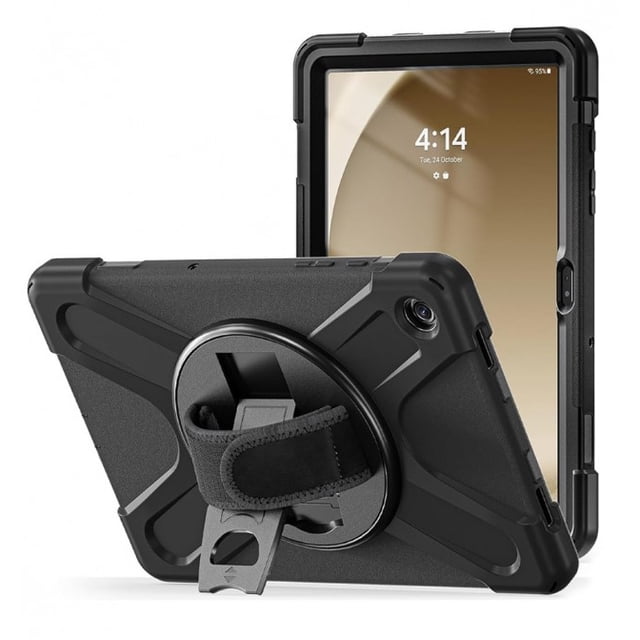 Funda Protectora Resistente para Tablet Galaxy A9+ 11" con Soporte Giratorio y Correa de Mano