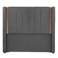 thumbnail image 1 of Cabecera Matrimonial Linz Dicasa Gris Oscuro, 1 of 6