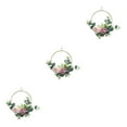 thumbnail image 4 of ZheElen Versatile Metal Ring Hoop Wreath Garland With Artificial Roses Indoor Or Outdoor Y892round 3Set, 4 of 6