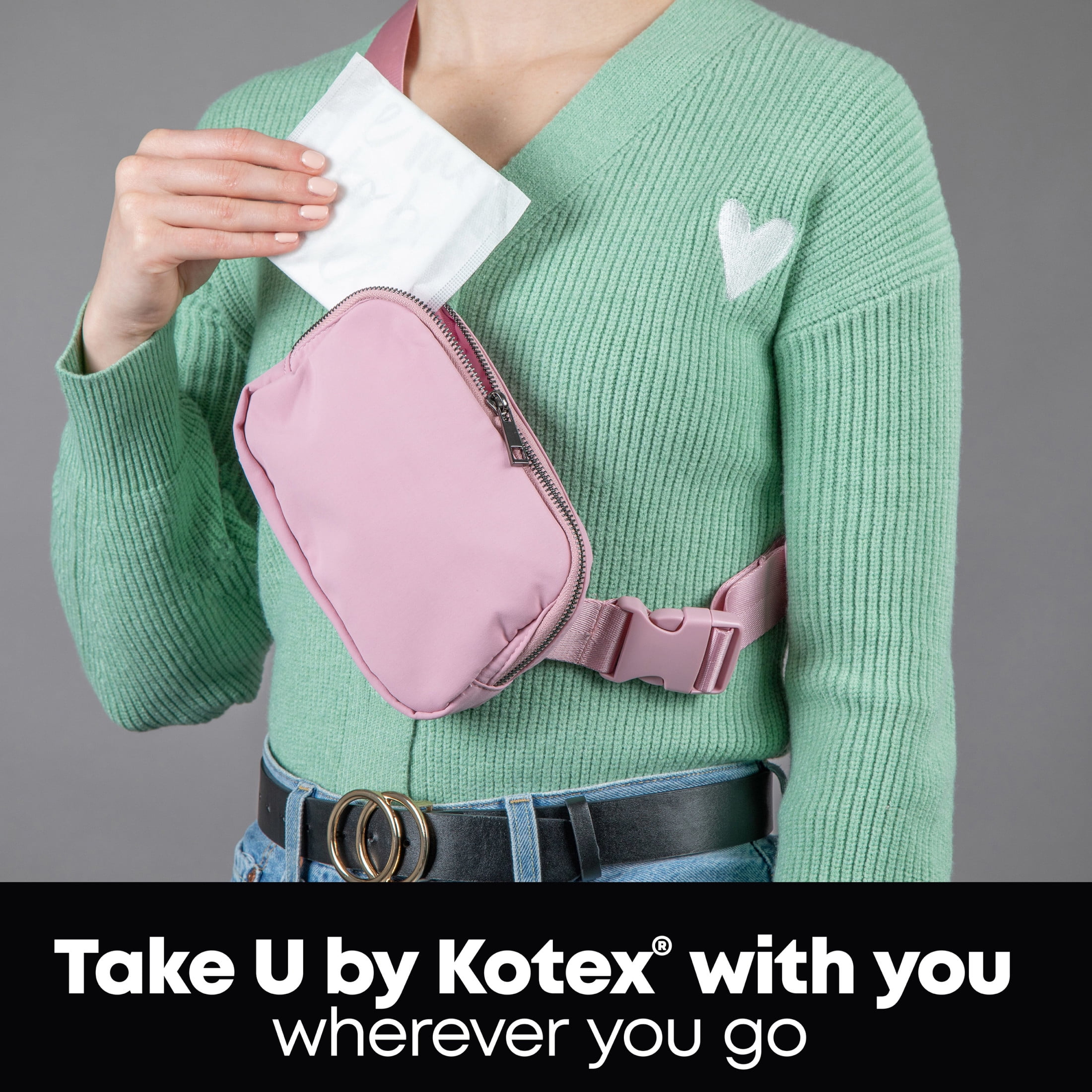 (4 pack) U by Kotex Clean & Secure Ultra Thin Pads with Wings, Heavy Absorbency, 32 Count