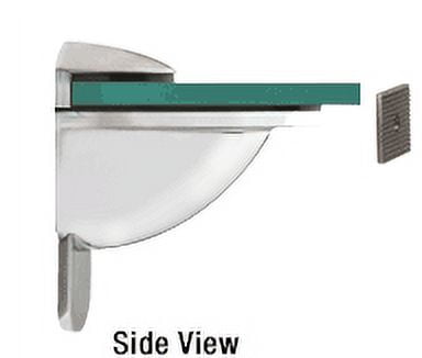 CRL DL661CH Polished Chrome Heavy-Duty Adjustable Shelf Bracket