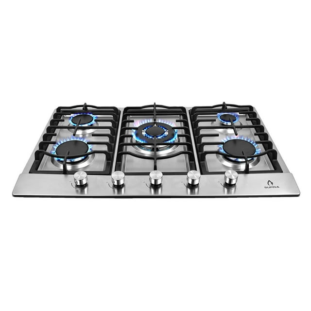 Parrilla Quantum Supra de 5 quemadores en acero inoxidable de 76 cm Supra Parrilla de 5 quemadores empotrable