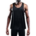 thumbnail image 2 of Cadmus Men's Dry Fit Y-Back Muscle Gym Workout Tank Top,Black,Black,Black,3 pack,Medium, 2 of 5