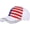 White, variant on 4th of July Patriotic American Flag Baseball Cap - Sparkle Hat for Men & Women (White)