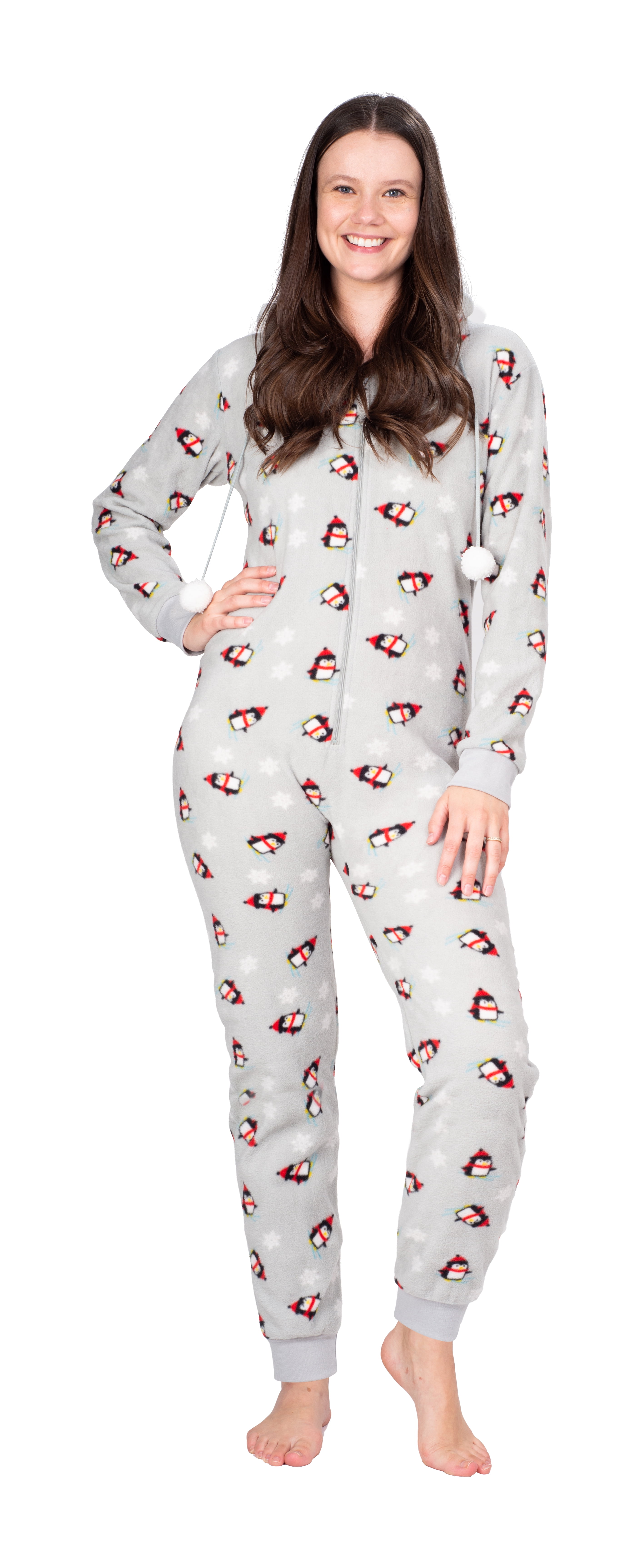 Blis Adult Onesie Pajamas for Women Cozy Christmas Pajamas for Women Holiday Halloween Women's One Piece Novelty Pajamas