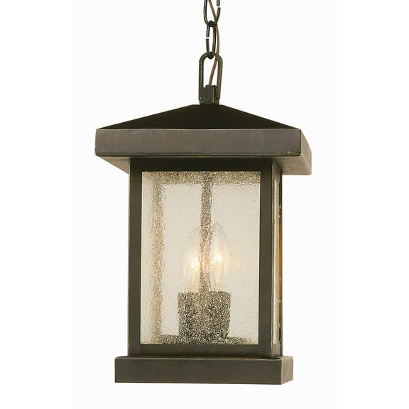 45643 WB Trans Globe Lighting Two Light Outdoor Hanging Lantern