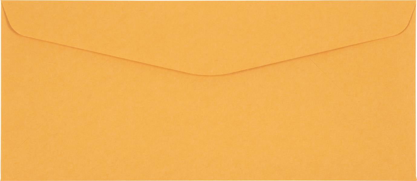 LUXPaper #10 Window Envelopes, 4 1/8 x 9 1/2, Brown Kraft, 50/Pack