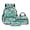Turtle Starfish Seashell Conch Coral, variant on Xoenoiee Tropical Pineapple Plumeria Flower Print Kids Teen Backpack Set 3Pcs with Lunch Box Pencil Case Elementary School Bookbag Schoolbag Travel Daypack Rucksack Back to School Supplies for Girls