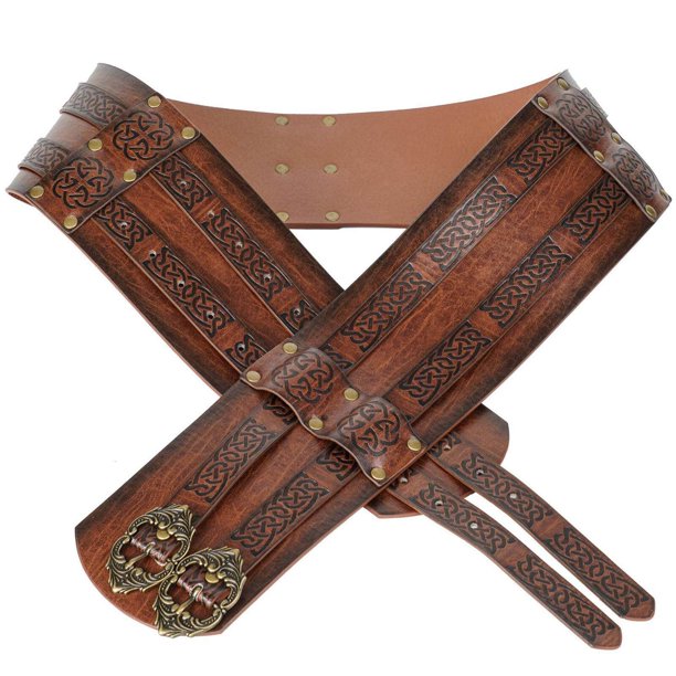 Wide Leather Waist Belt  Leather Belt Viking Medieval – French