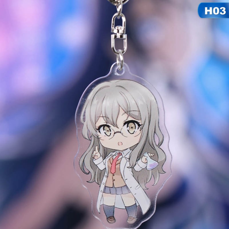 AkoaDa - AkoaDa Anime Cute Cartoon Keychain Cosplay Figure Sweet Girls
