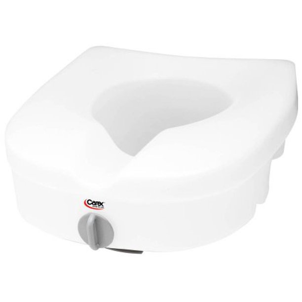 E-Z Lock Raised Toilet Seat 5 Inch Height White 300 lbs ...