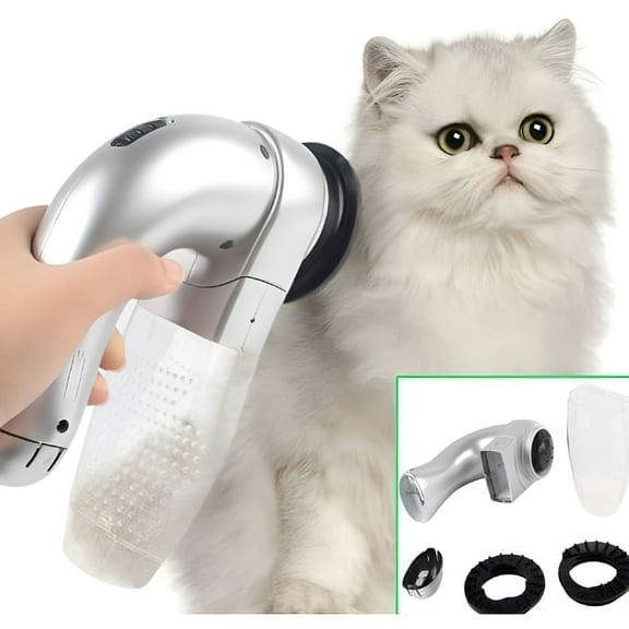 ACDANC Pet Hair Vacuum Cleaner, Electric Grooming Tool for Dogs & Cats, 1 Unit (Batteries Not Included)