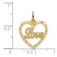 thumbnail image 2 of 14k Gold Love Heart Pendant, Pendants for Necklace, 2 of 2