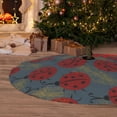 thumbnail image 6 of Sikiie Ladybug 30-48 inches {designName} Print Christmas Tree Skirt Snowman Xmas Tree Skirt with Edge Christmas Decorations for Holiday Party48", 6 of 7