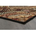 thumbnail image 5 of Transitional 8x10 Area Rug (7'6'' x 9'10'') Paisley Black, Red Living Room Easy to Clean, 5 of 9