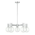 thumbnail image 2 of Chrome Five Light Chandelier from the Wright Collection, 2 of 6