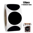 thumbnail image 1 of 120pcs/roll Black Pvc Round  Label Stickers, 1 of 8