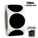 thumbnail image 1 of 120 uds/rollo de etiquetas adhesivas de pizarra redondas de pvc negro, 1 of 8