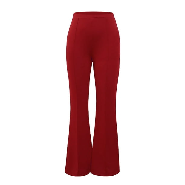 High Waisted Pants for Women Tight Straight Leg Dress Pants Dressy Casual  Workout Yoga Leggings Slim Lounge Trousers 
