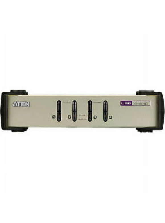 4PORT PS2 USB CS84U KVM SWITCH W/ 4 6 FT USB CABLES