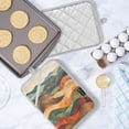 thumbnail image 5 of Yayeee Pot Holders Kitchen Heat Resistant with Pockets 7"x9.8" Cotton Oven Cooking Hot Pads, Abstract Wavy Landscape, 5 of 7