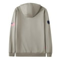 thumbnail image 6 of UNIFU FR Shirts for Men Flame Resistant Zipper 12OZ Heavy Weight Long Sleeve Fleece 100% C NFPA2112/CAT2 Hooded Sweatshirt, 6 of 7