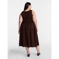 thumbnail image 2 of Terra & Sky Women’s Plus Sleeveless Smocked Dress, Sizes 0X-5X, 2 of 4