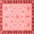 thumbnail image 1 of Ahgly Company Indoor Square Oriental Red Traditional Area Rugs, 6' Square, 1 of 4